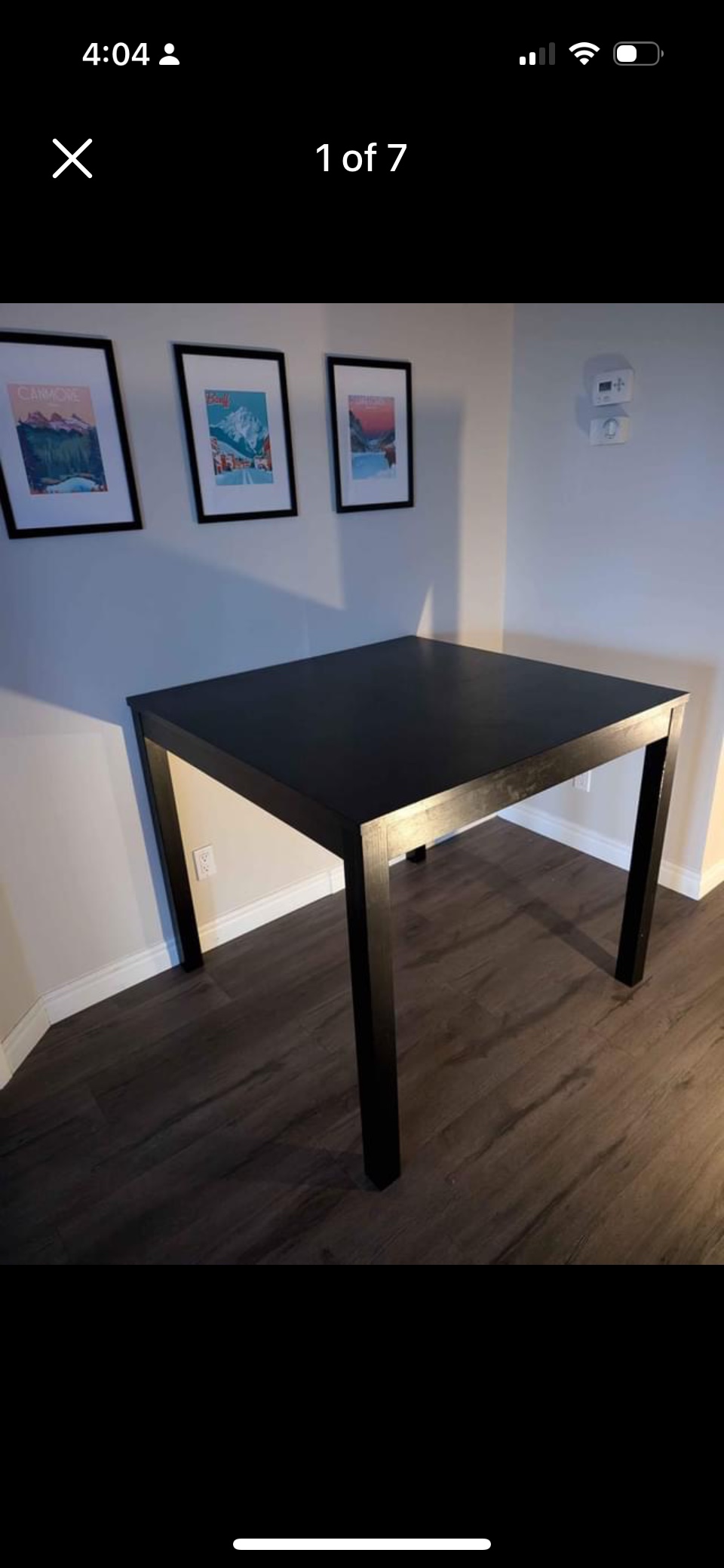 Ikea Bjursta Bar table and chairs (4)