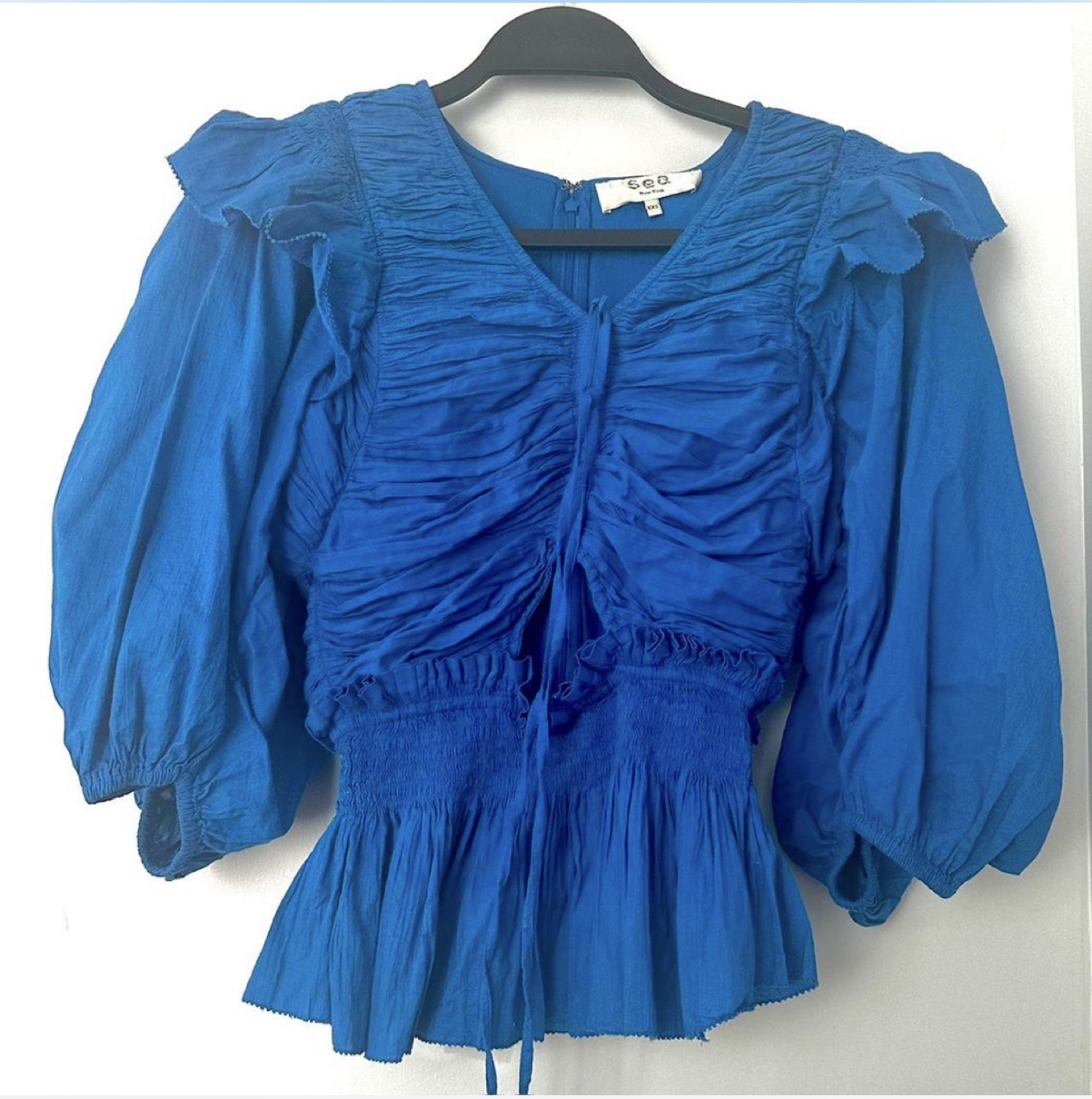 Sea New York Puff Sleeve Blouse Size XXS image indicator(3)