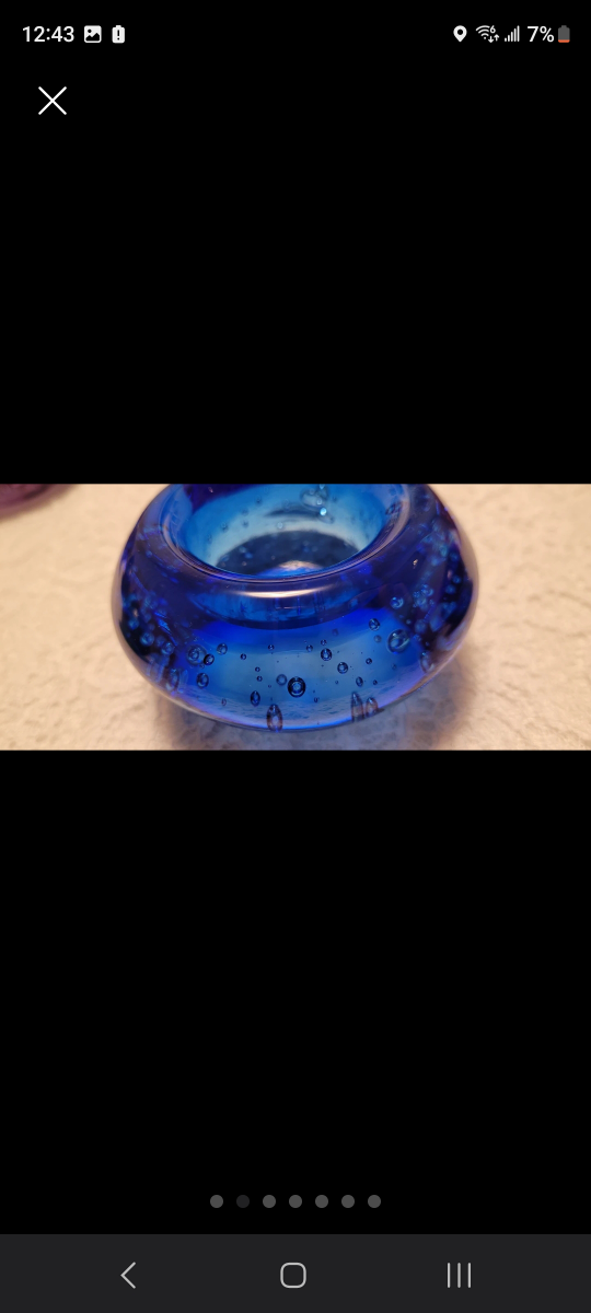 IKEA Handblown Round Bubble Glass Votive Candle Holders image indicator(2)