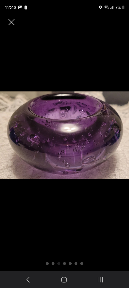 IKEA Handblown Round Bubble Glass Votive Candle Holders image indicator(3)