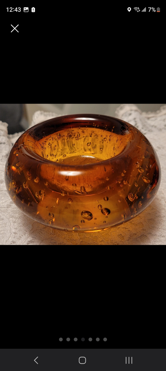 IKEA Handblown Round Bubble Glass Votive Candle Holders image indicator(4)