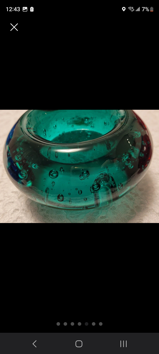 IKEA Handblown Round Bubble Glass Votive Candle Holders image indicator(5)