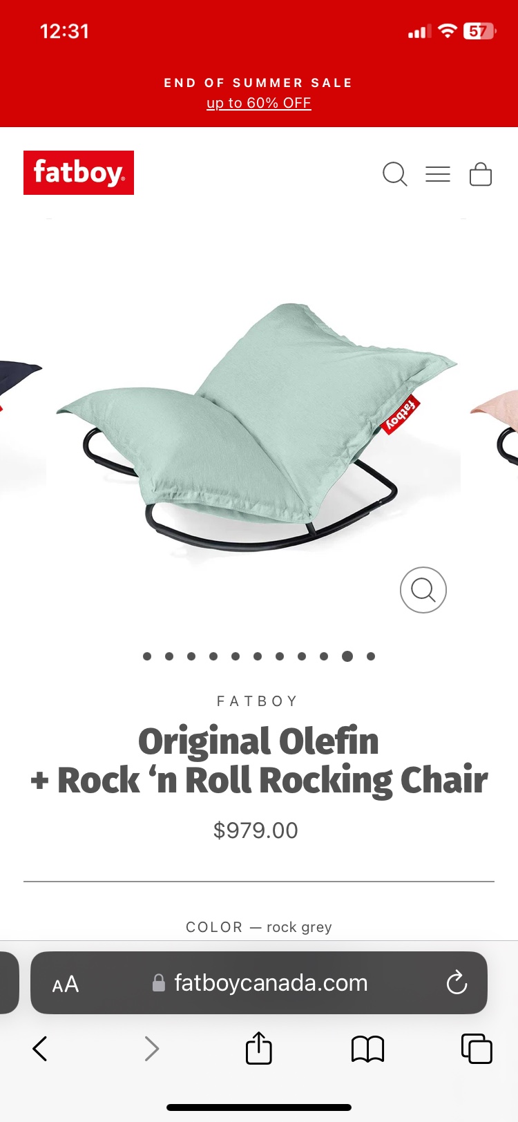 Fatboy Original Olefin + Rock'n Roll Rocking Chair