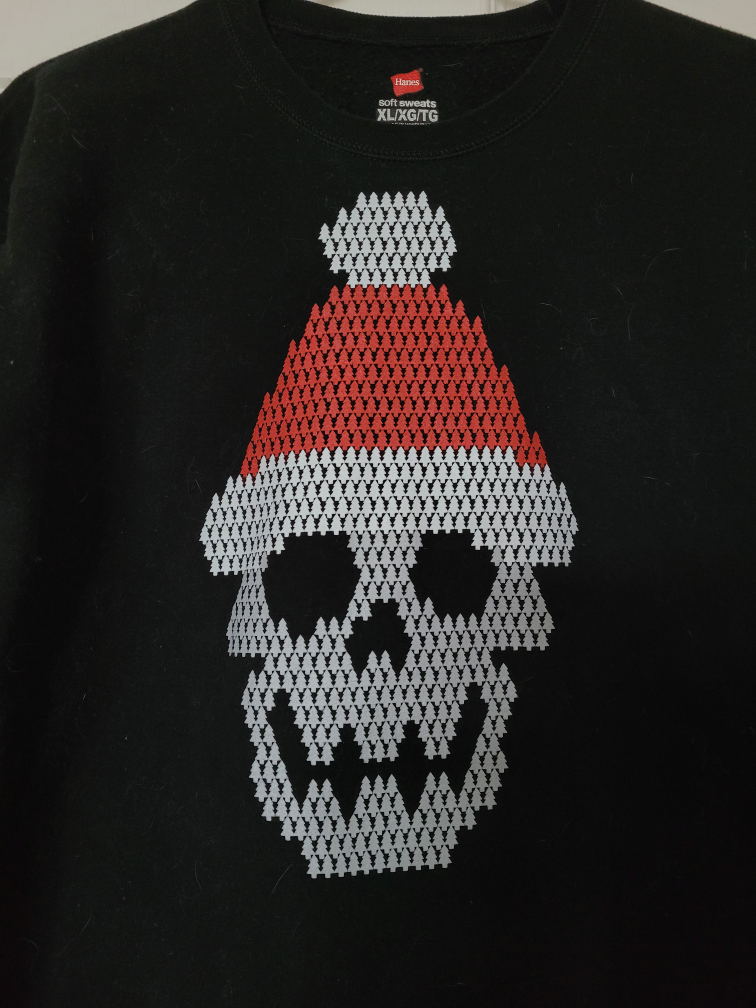 Skull Christmas Sweater (XL Youth) image indicator(2)