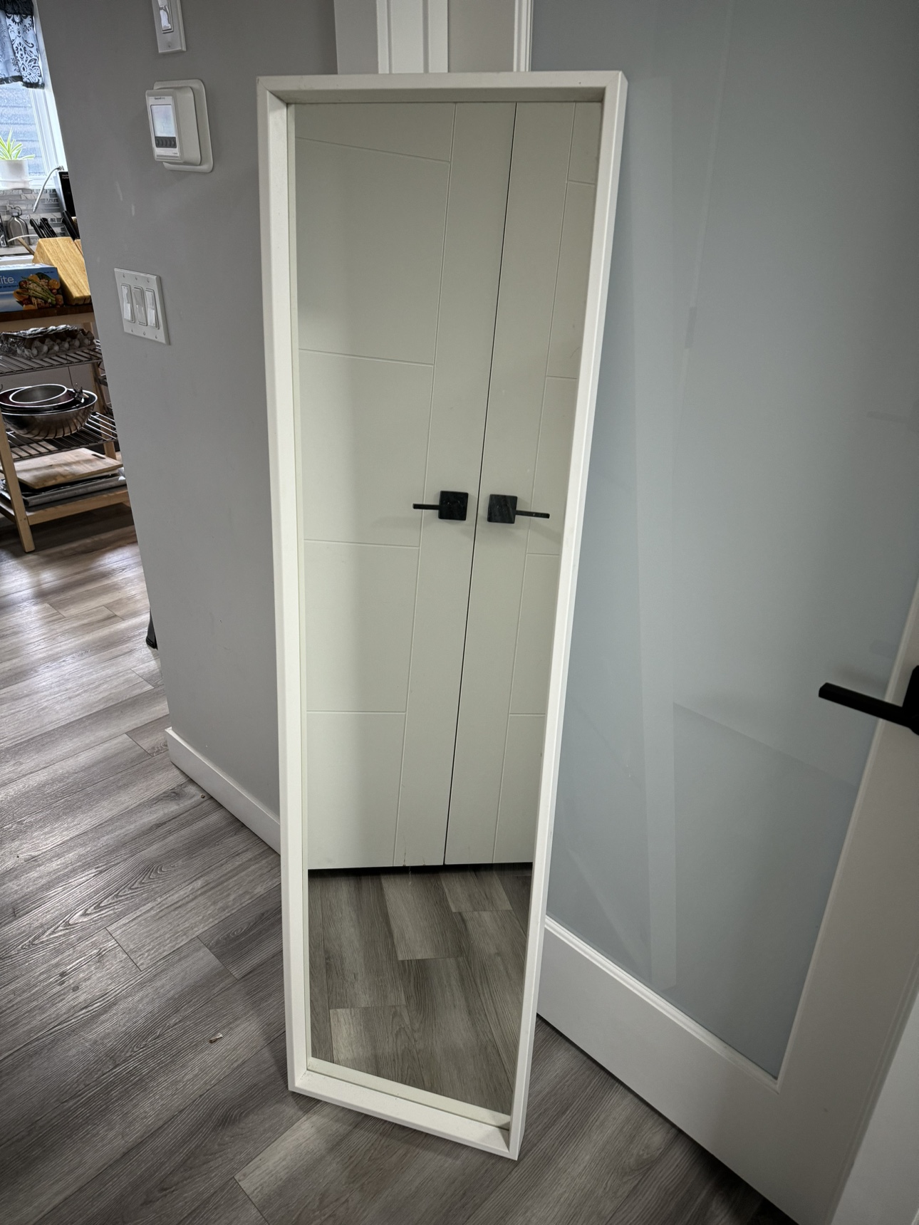 Full Length Mirror with White Frame - photo 3