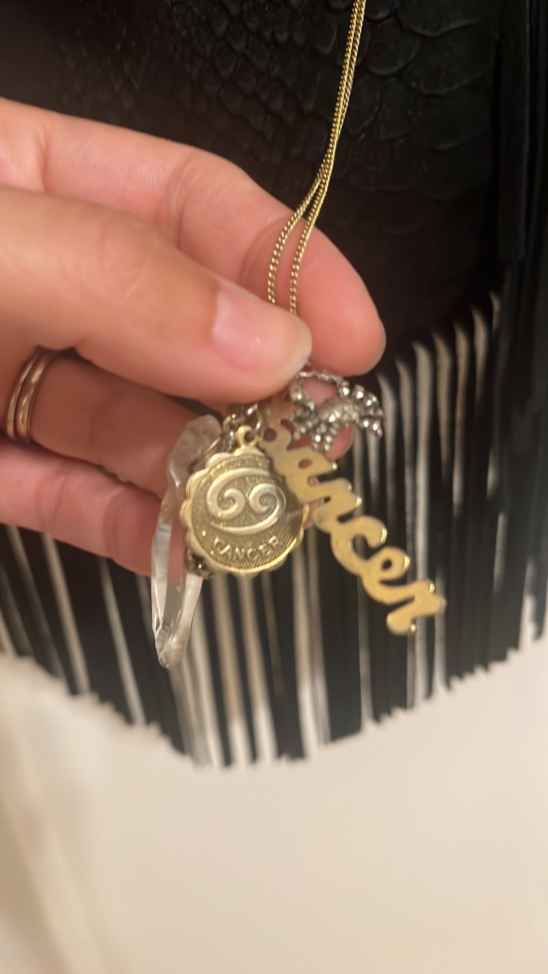 Cancer Zodiac Necklace - photo 2