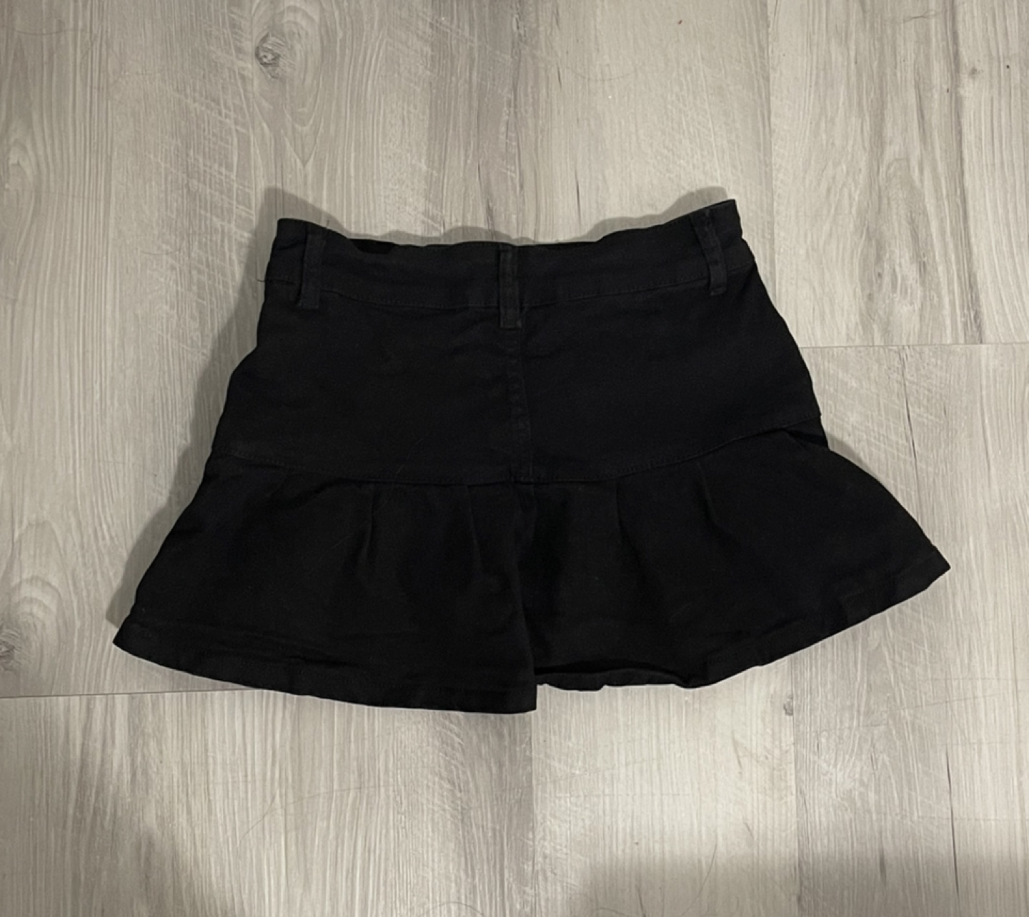 Black Denim mini Skirt image indicator(2)