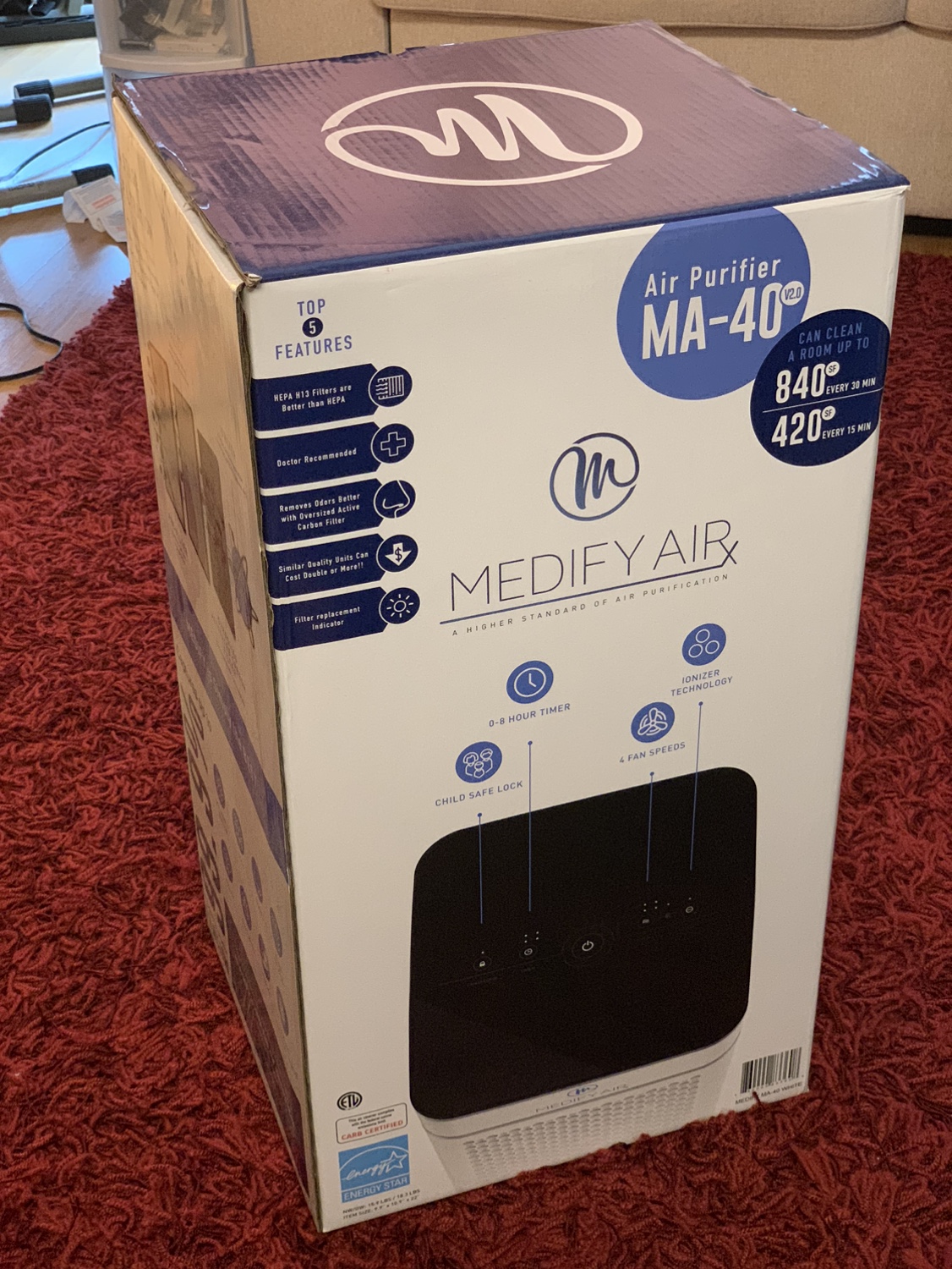 Medify MA-40 premium air purifier image indicator(6)