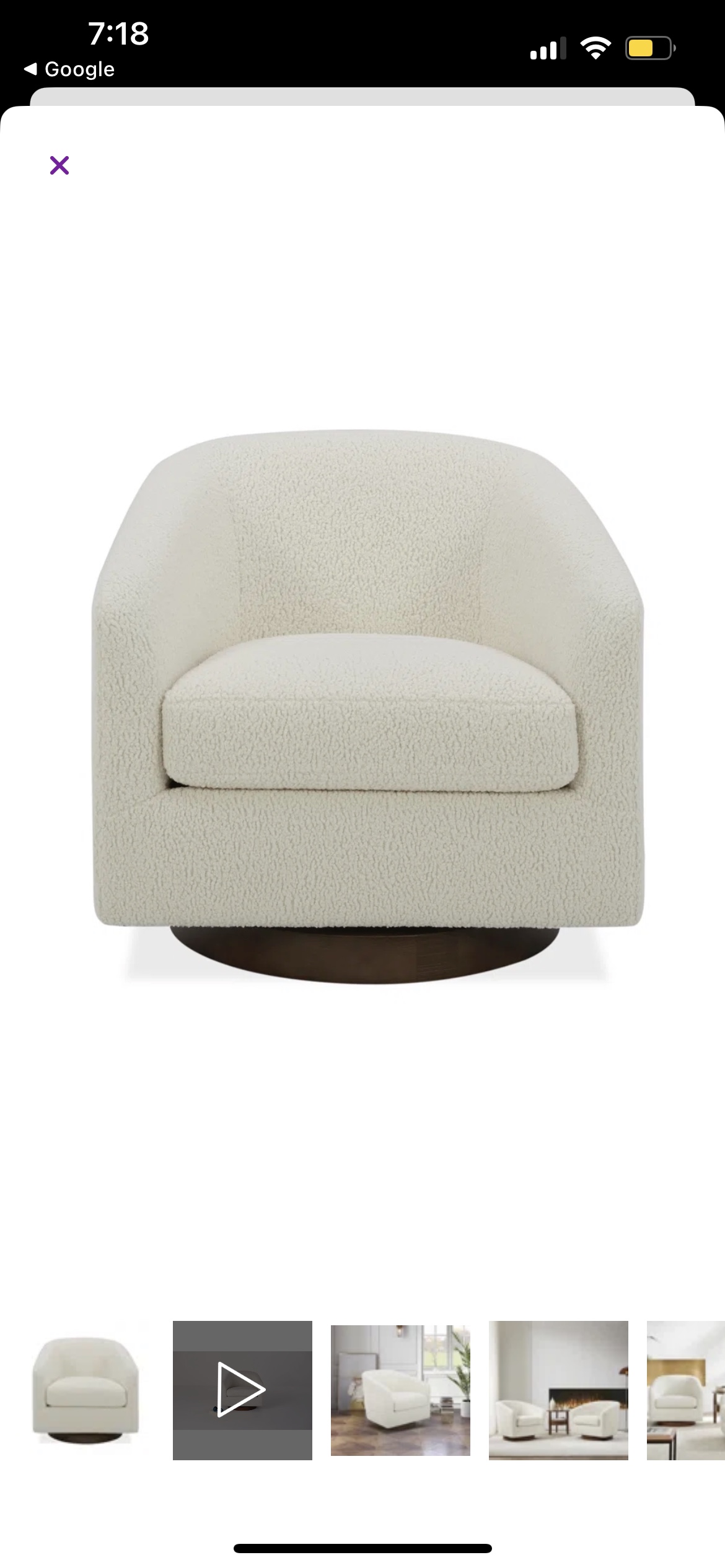 Brand new white swivel chairs (set of 2)