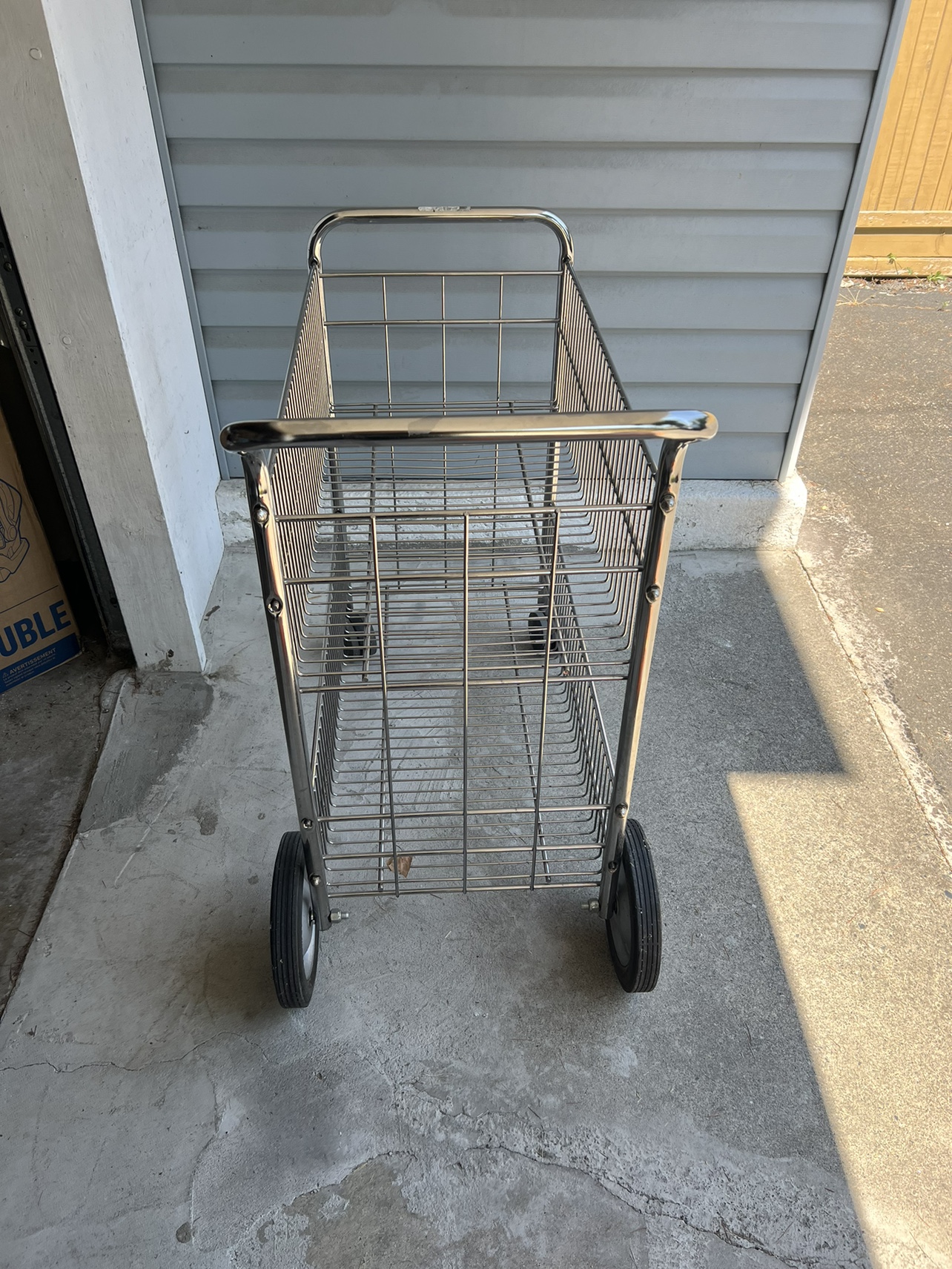 Large wire shopping Cart.