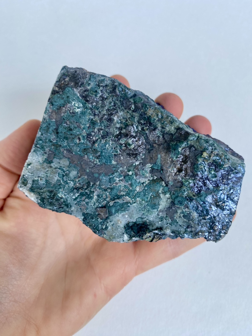 Blue Titanium Aura Quartz Cluster image indicator(5)