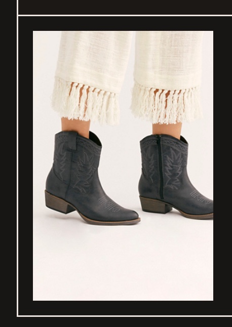 FREE PEOPLE sz US 7.5 // Cowgirl Cowboy Boots thumbnail