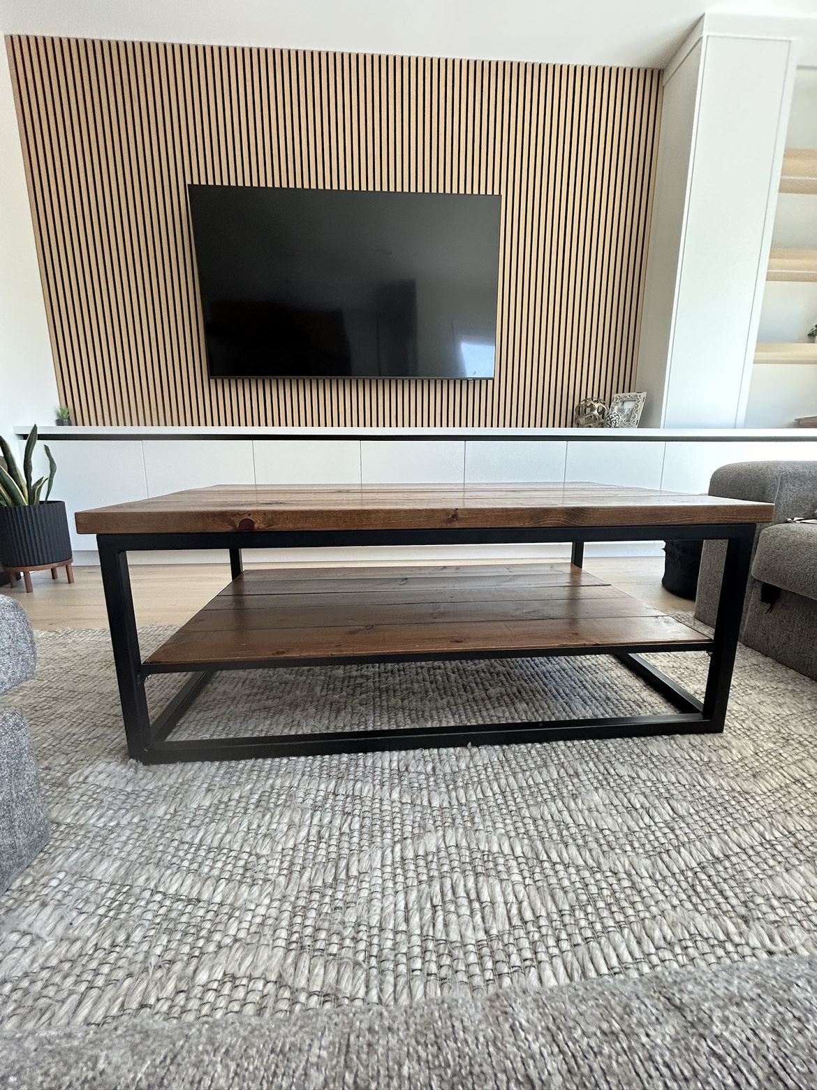 Custom made Coffee Table with Shelf