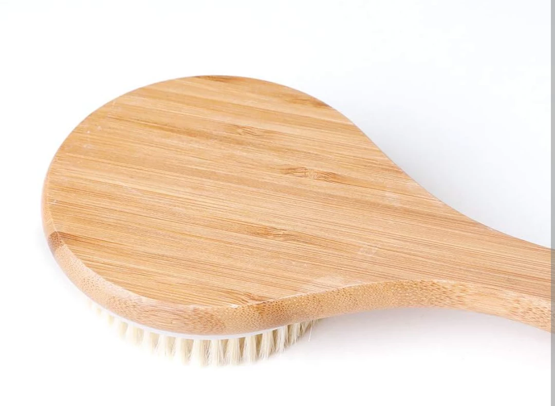 NEW!   Long Handle Bamboo Body Brush image indicator(3)