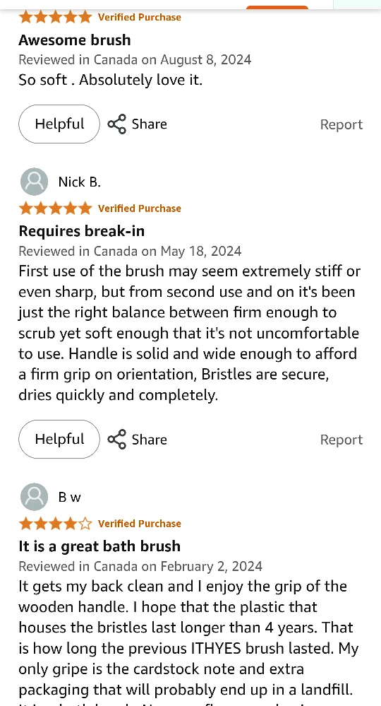 NEW!   Long Handle Bamboo Body Brush image indicator(6)