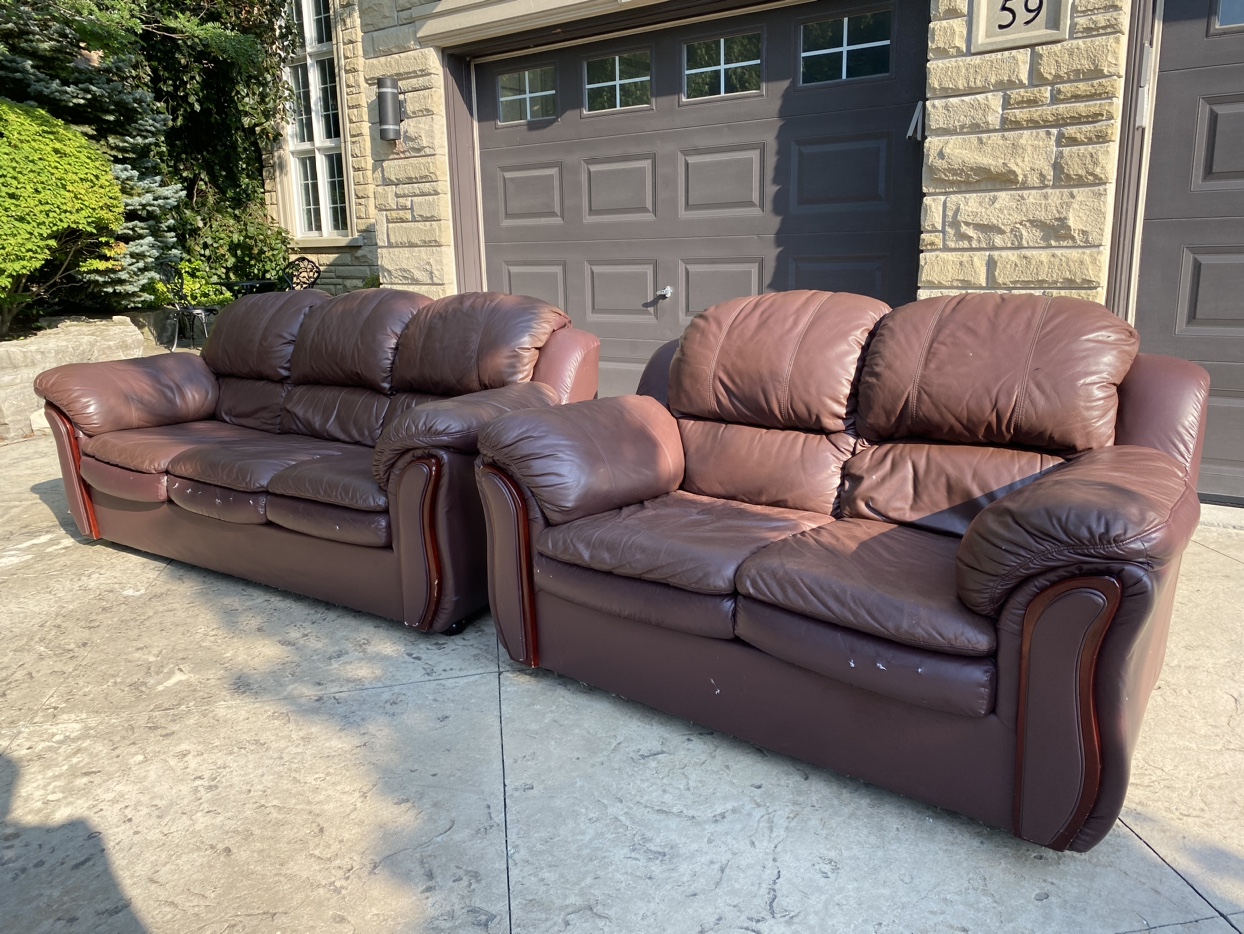 Leather Sofa Set
