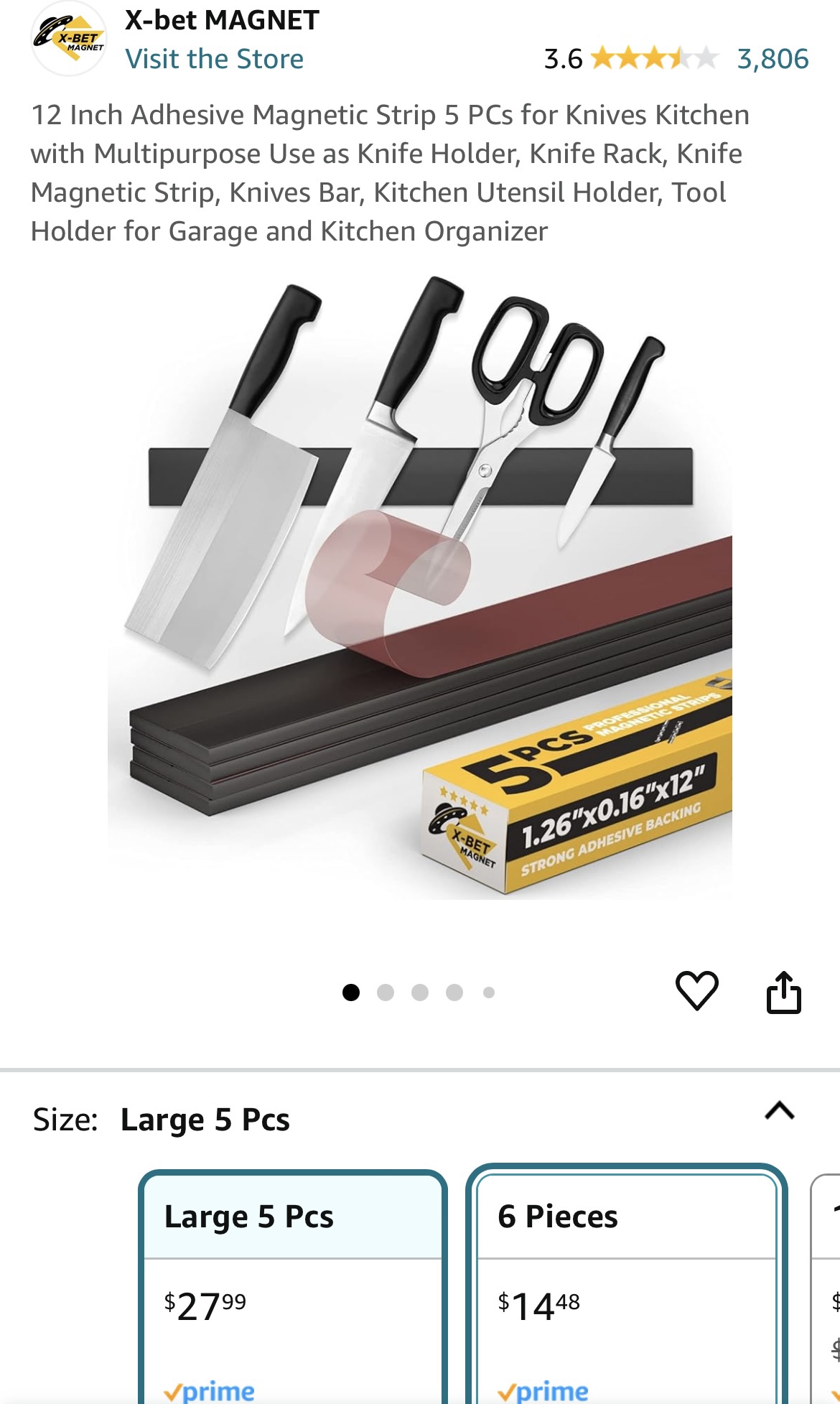 5 Large Adhesive Magnetic Strips image indicator(4)