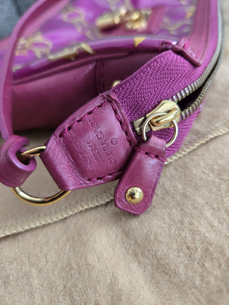 Limited edition fuschia Monogram charms pochette image indicator(6)