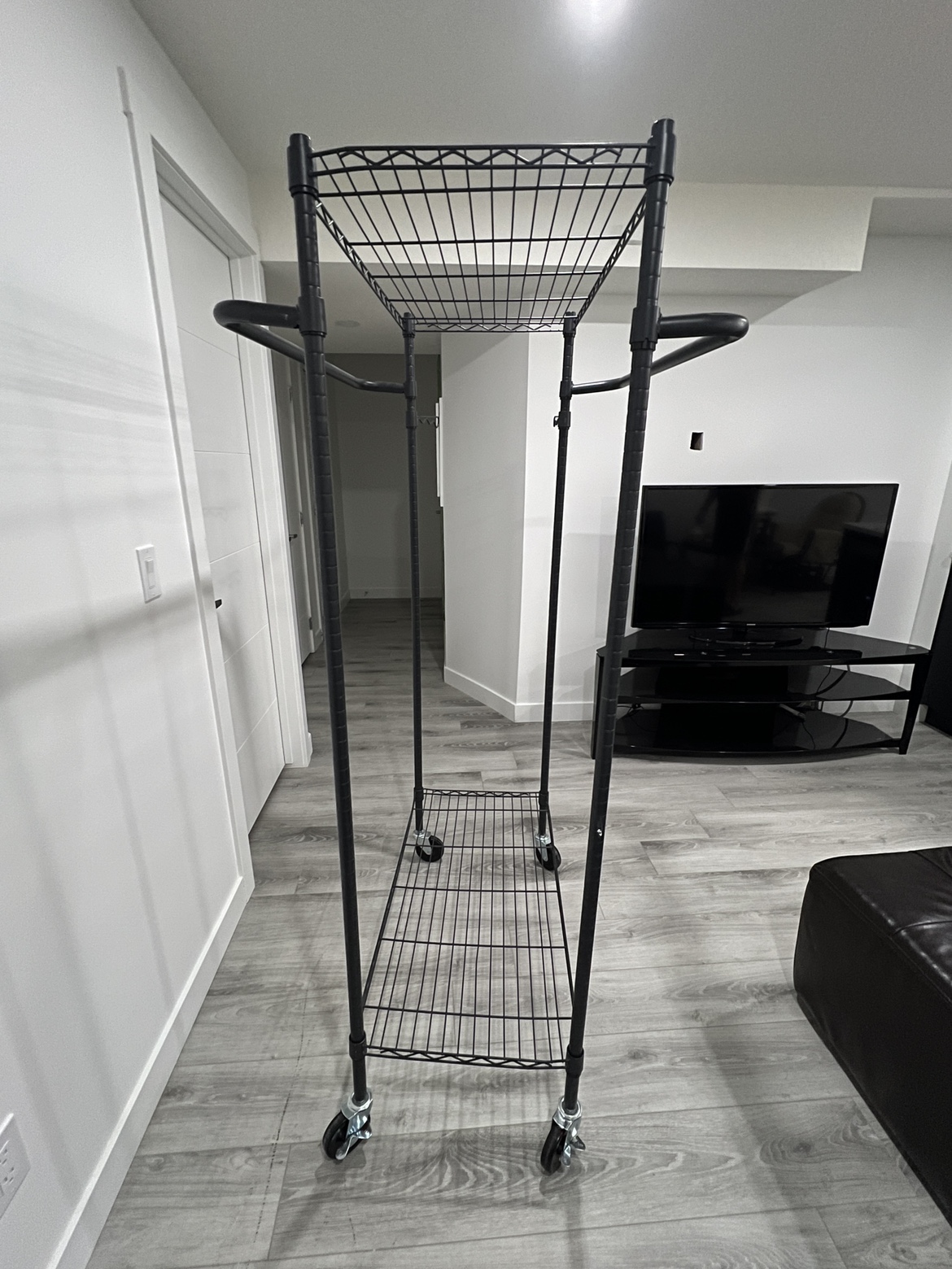 Adjustable Double rail freestanding clothing rack - photo 4