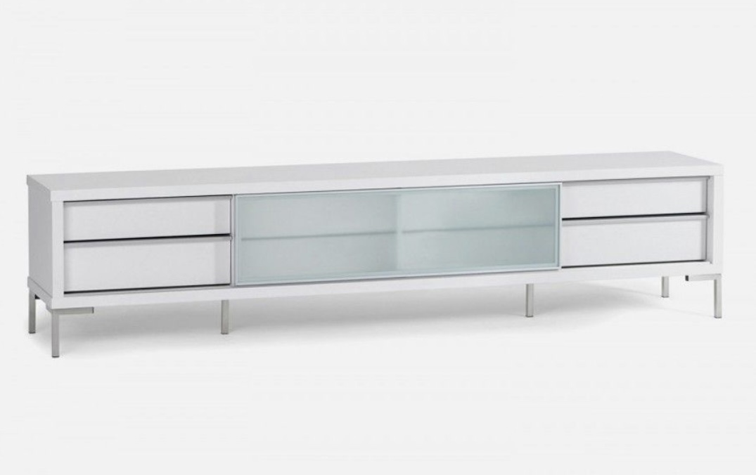 White tv stand