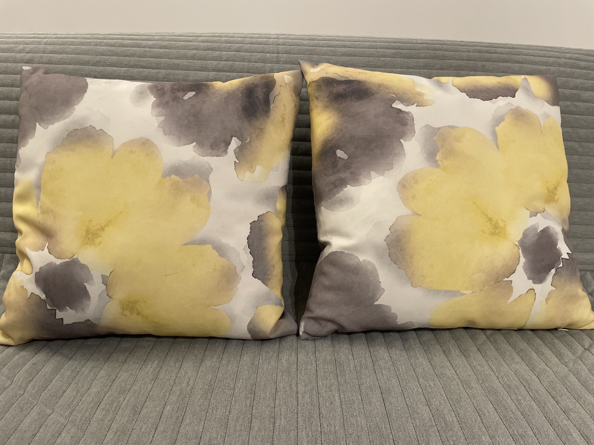 2 x Bouclair pillow cases and pillows thumbnail