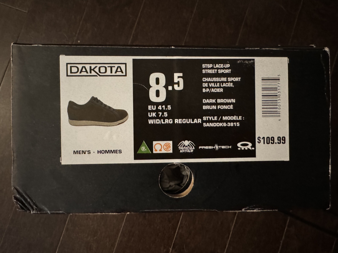 #cleanout Dakota men’s steel toed sneaker-look shoes size 8.5 image indicator(6)