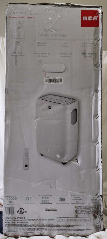 RCA 12,000 BTU 3 in 1 Portable Air Conditioner - photo 5