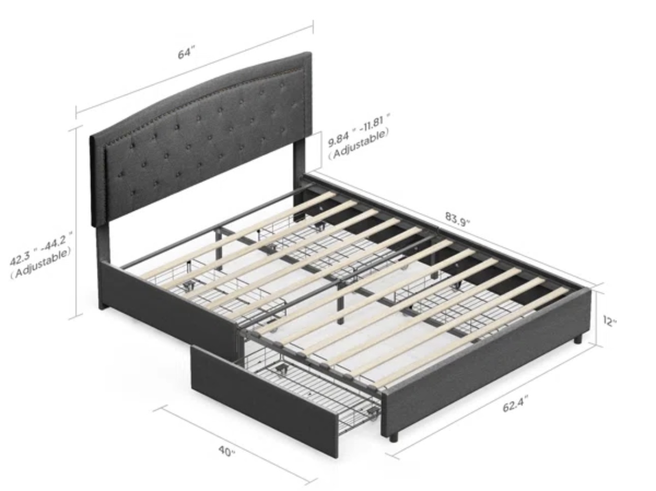 Queen size bedframe