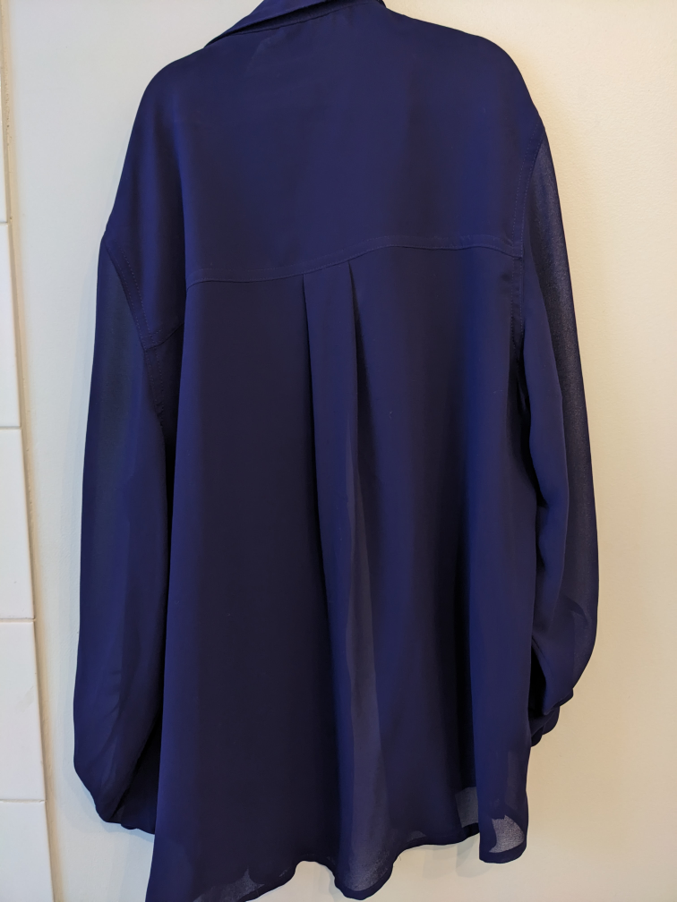 Purple/Navy Blue Blouse with Sparkle image indicator(2)