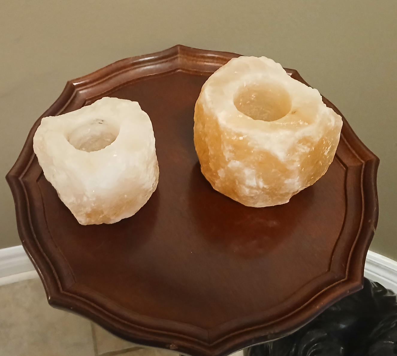 Himalayan Salt Candle Holders - photo 2