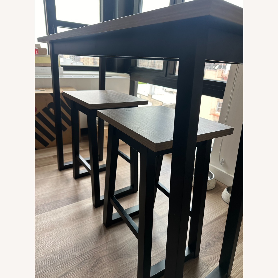 3 piece counter and stool set - photo 2