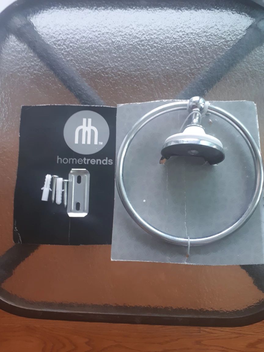 Hometrends towel ring with hardware thumbnail