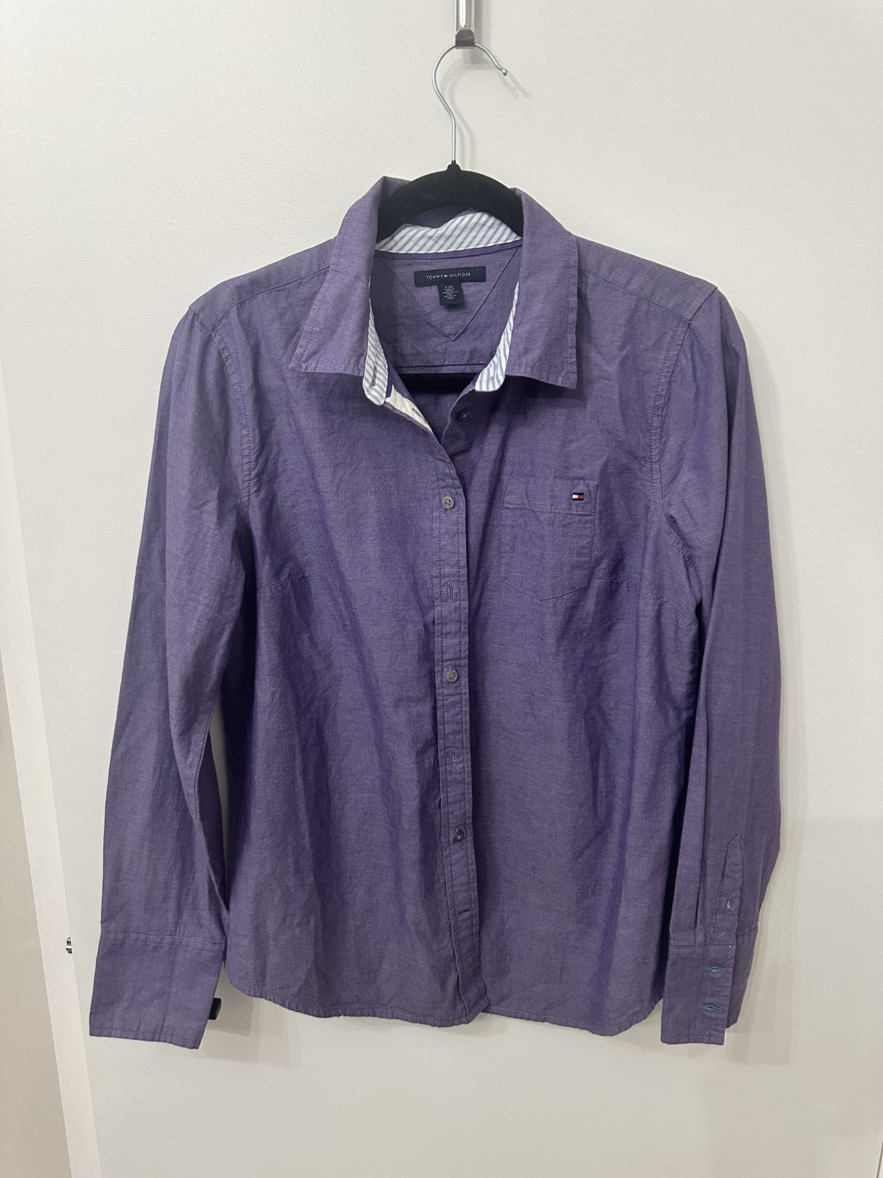 Tommy Hilfiger Purple Button Up Shirt