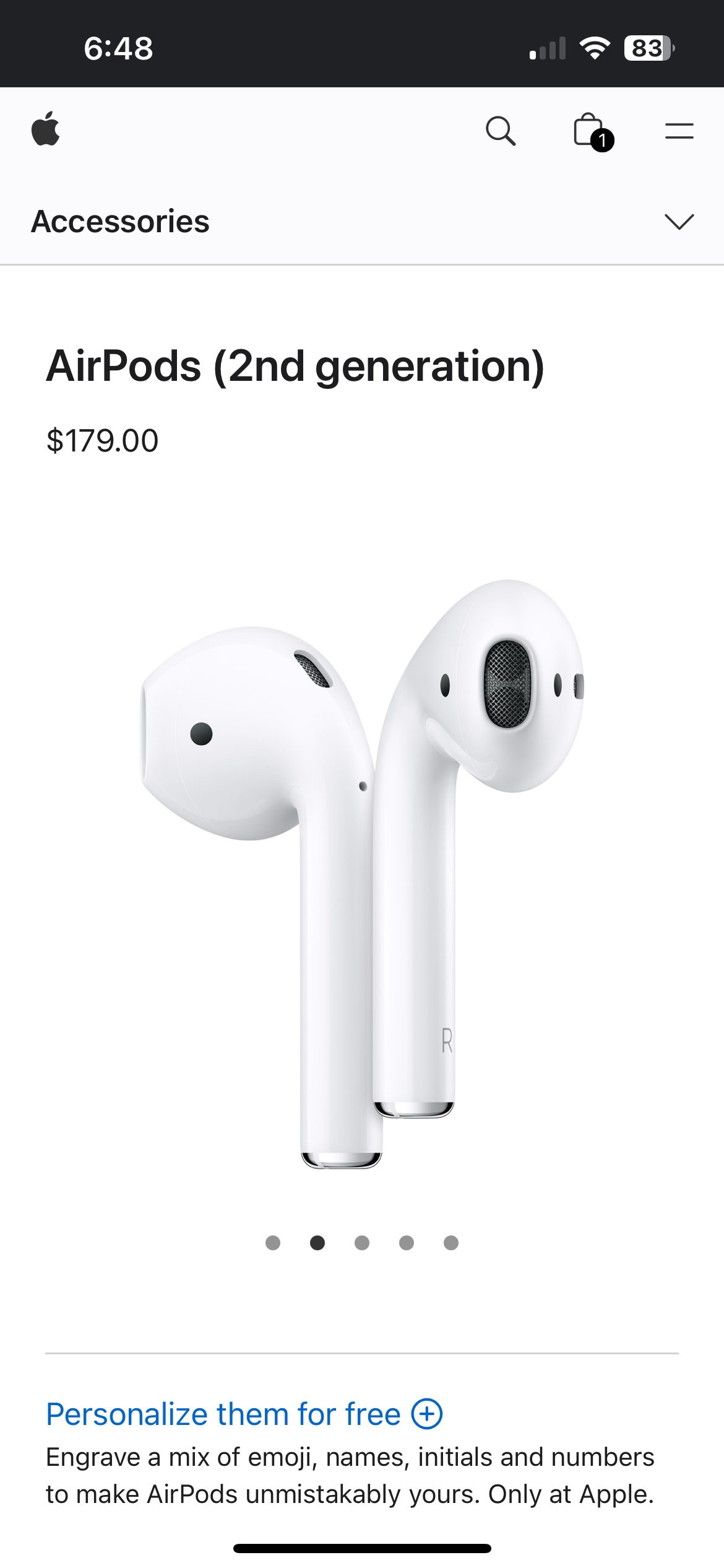 Apple AirPods 2nd Generation: sealed box - photo 2