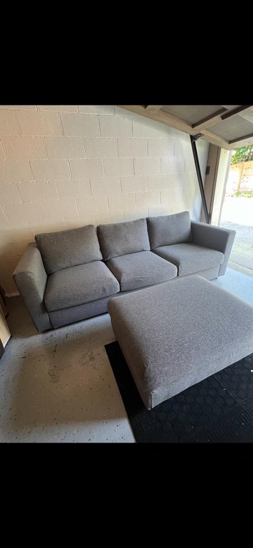 IKEA finnala sofa with ottoman