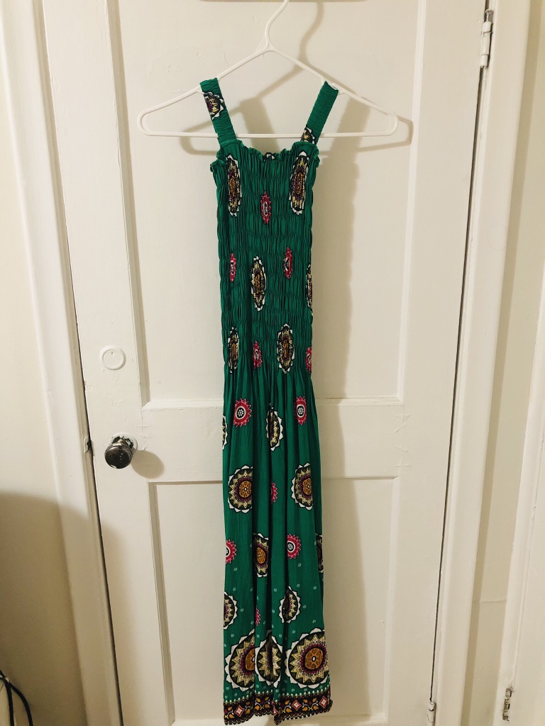 Green Floral Maxi Dress thumbnail