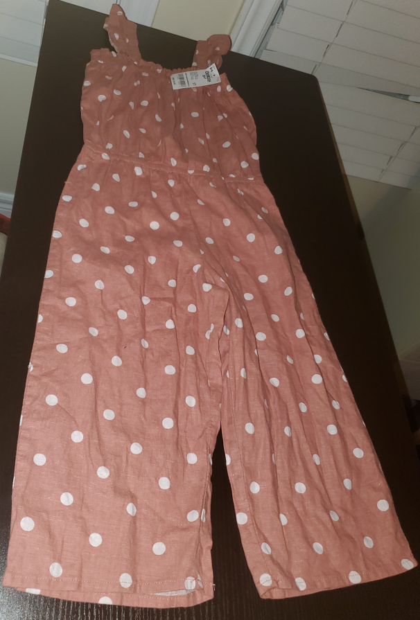 Girls Polka Dot Jumpsuit-5T image indicator(2)