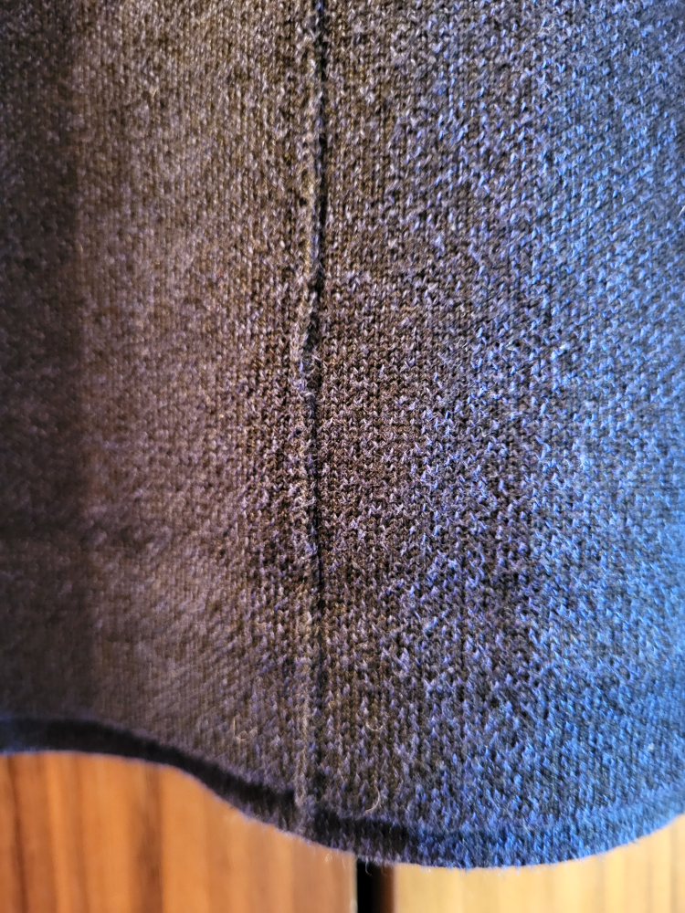 ❣️ Zara Knit Black Blue Short Sleeve Mock Turtle Neck Size Small image indicator(3)