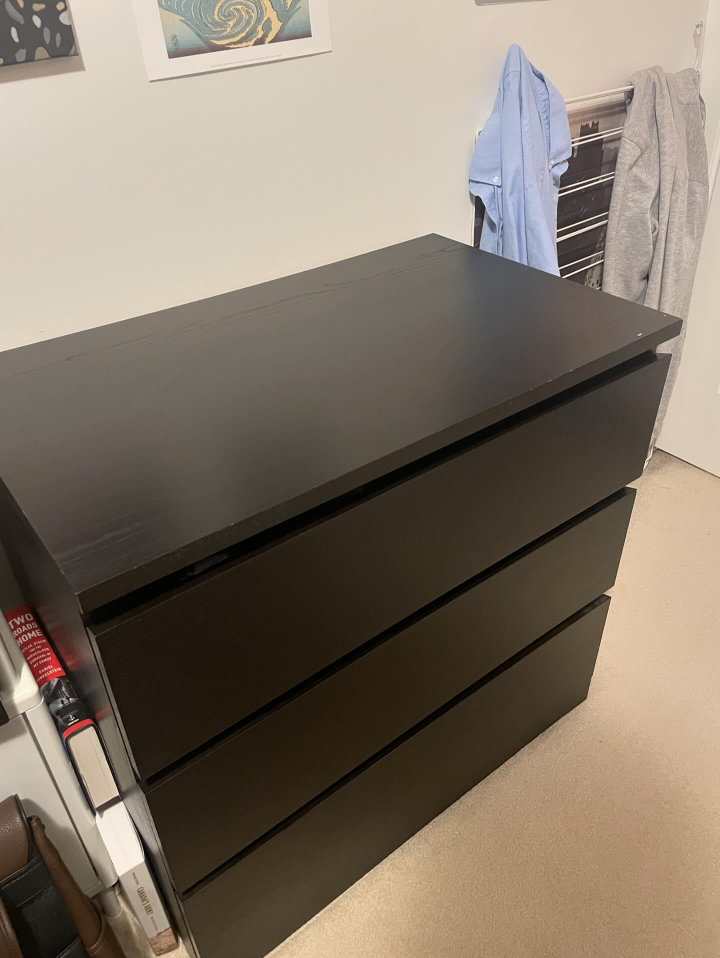 Ikea 3 Drawer Dresser