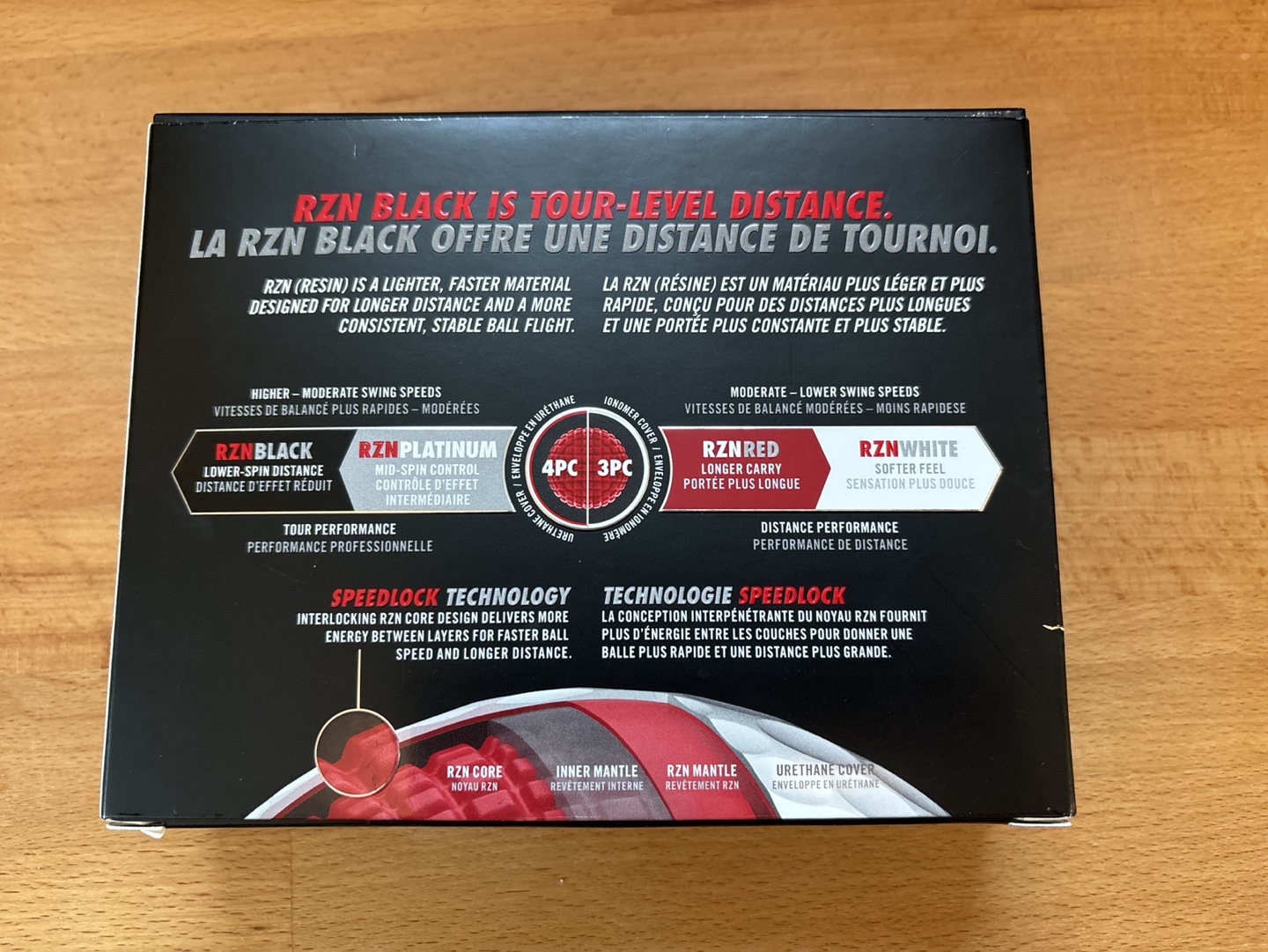 Nike RZN Black Tour Performance golf balls - photo 2