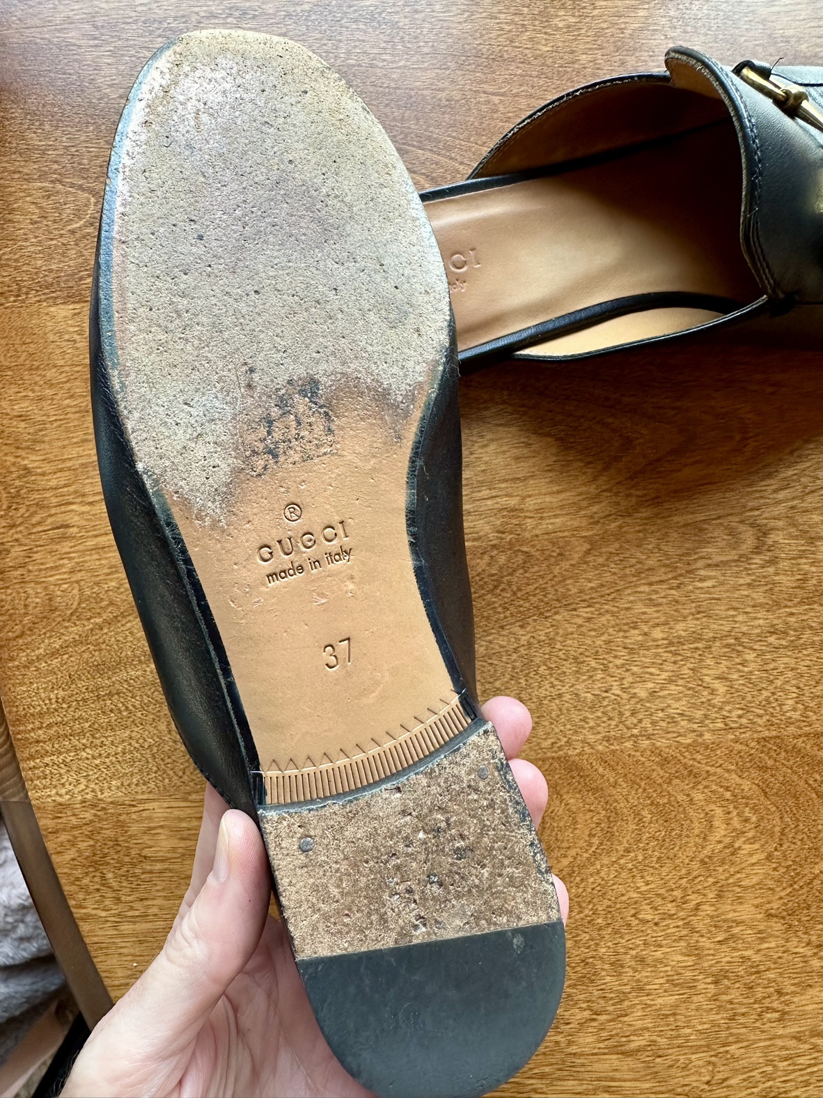 Authentic Gucci Black Princetown Slides - photo 4