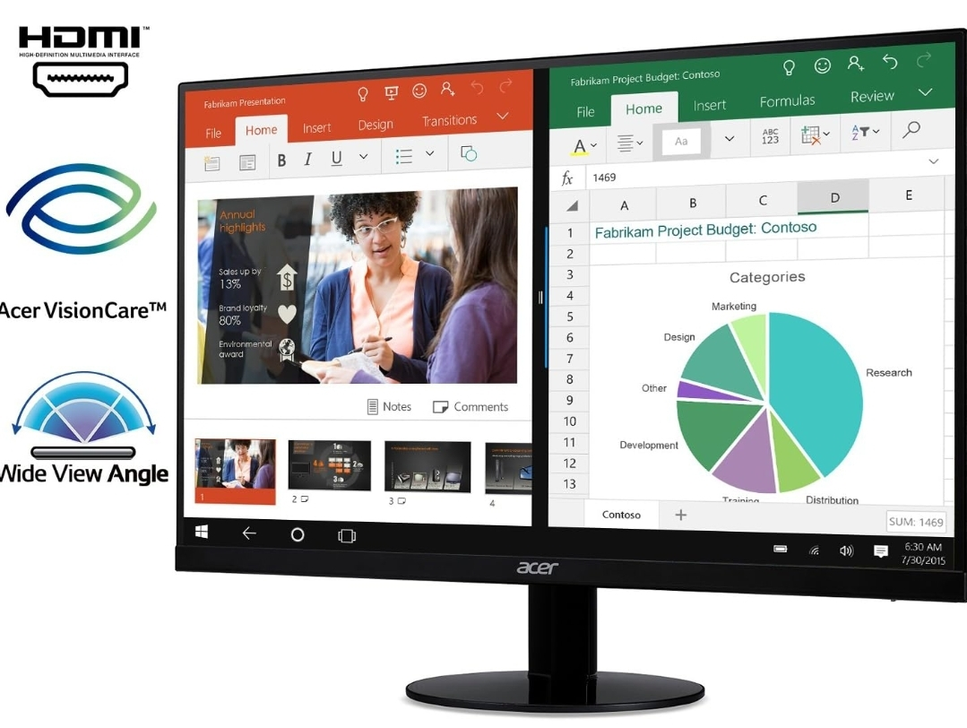Acer SB220Q bi 21.5" Full HD (1920 x 1080) Ultra-Thin Monitor image indicator(5)