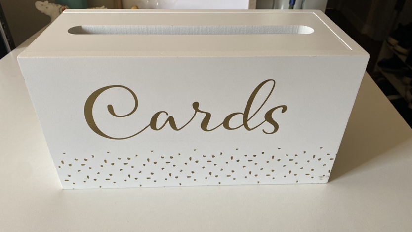 White Wedding Card Box