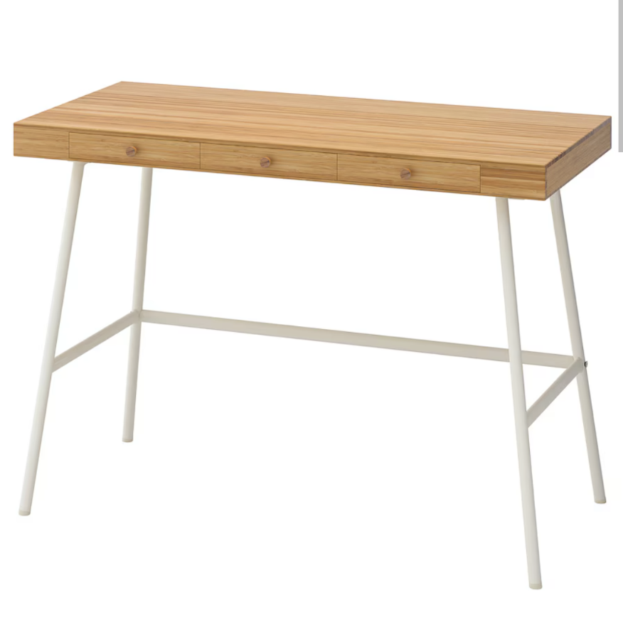 ikea lillasen bamboo desk