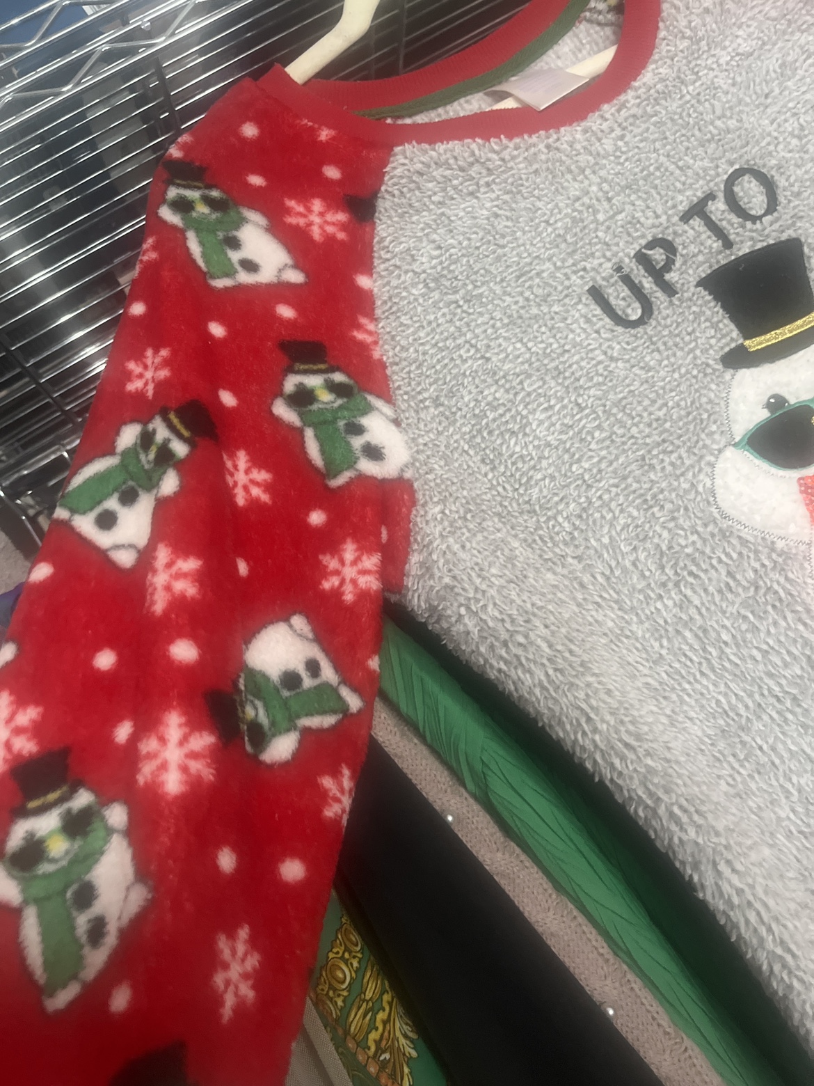 Up to Snow Good Snowman Christmas Pajama Top - photo 2