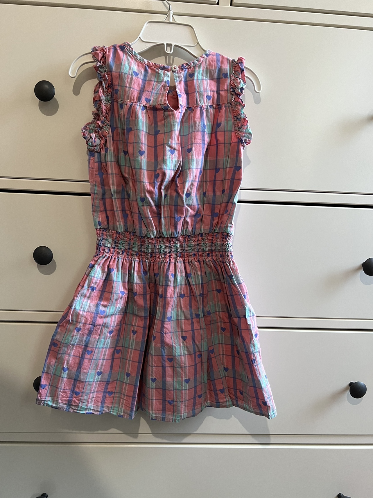 Hatley Pink and Blue Plaid Dress with Tulle - photo 2