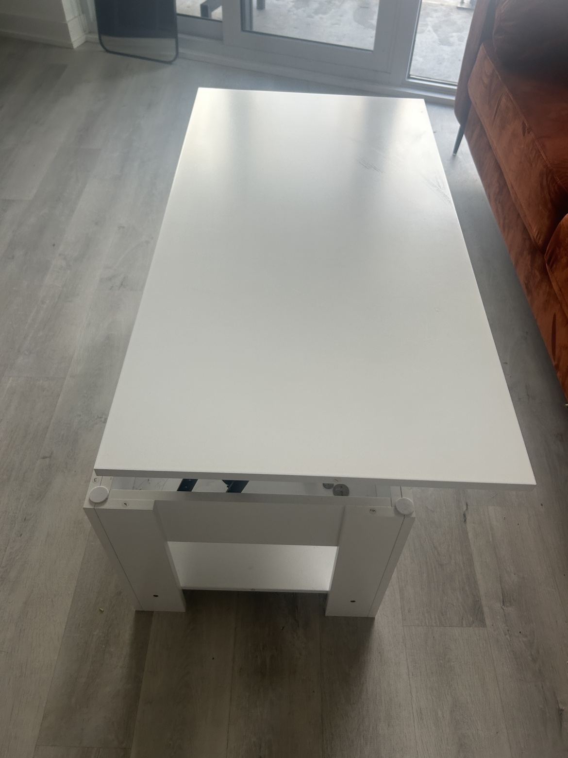 White Lift Top Coffee Table - photo 4