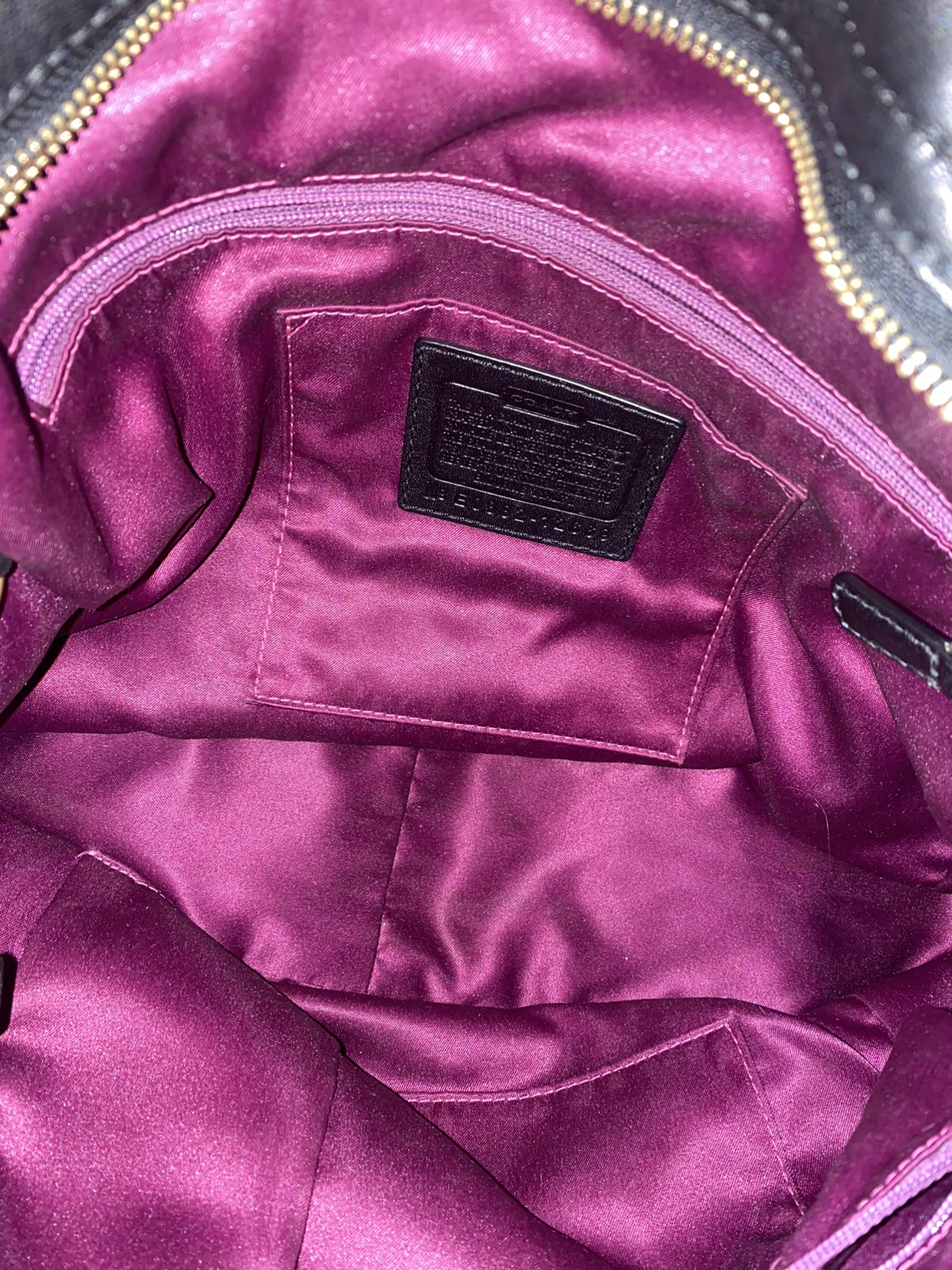 Coach Purse - Black Leather Hand Bag - photo 3