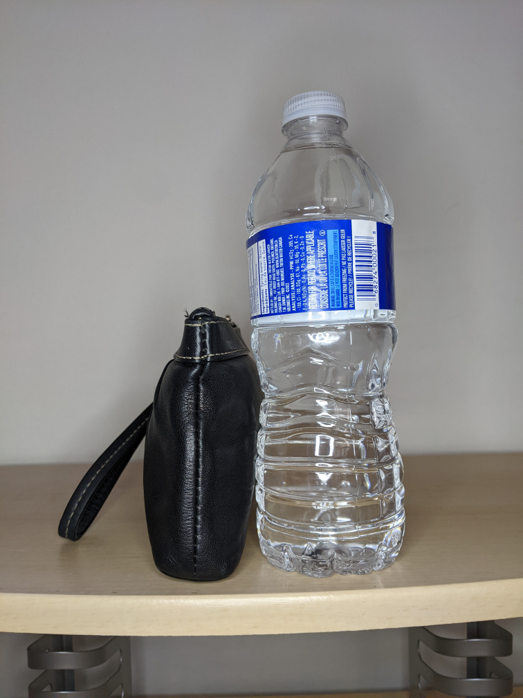 Coach Smooth Leather Pleated Pouch Wristlet Wallet Black image indicator(7)