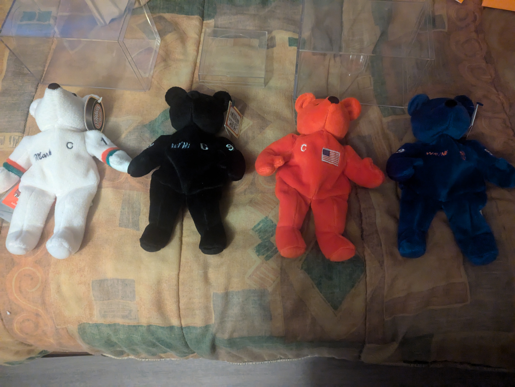 Set of 4 NHL Team Bears mark messier and Gretzky beanies image indicator(3)